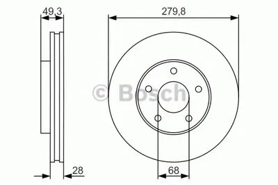 Тормозной диск BOSCH купить