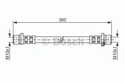Тормозной шланг BOSCH купить