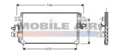 Конденсатор, кондиционер VAN WEZEL купить