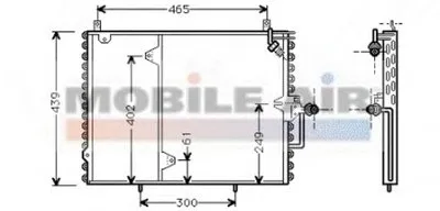 Конденсатор, кондиционер VAN WEZEL купить