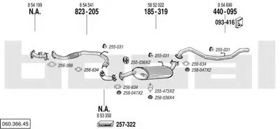 Система выпуска ОГ BOSAL купить