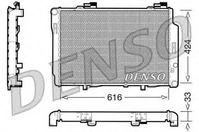 Радиатор, охлаждение двигателя DENSO купить