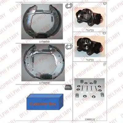 Комплект тормозных колодок DELPHI купить