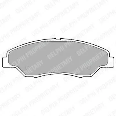 Комплект тормозных колодок, дисковый тормоз DELPHI купить