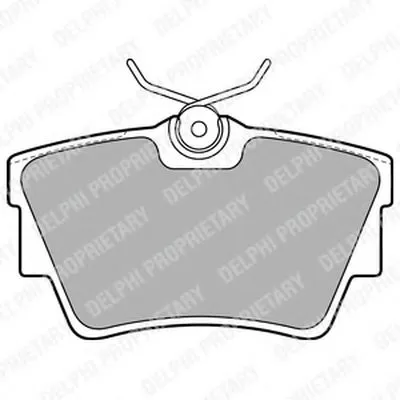 Комплект тормозных колодок, дисковый тормоз DELPHI купить