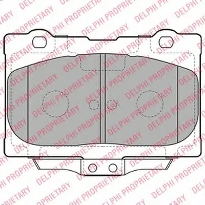 Комплект тормозных колодок, дисковый тормоз DELPHI купить