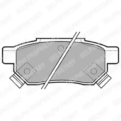 Комплект тормозных колодок, дисковый тормоз DELPHI купить