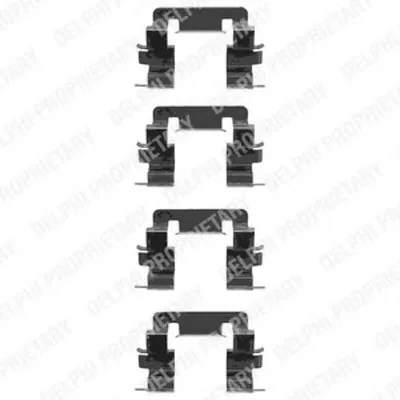 Комплектующие, колодки дискового тормоза DELPHI купить