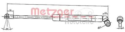 Газовая пружина, крышка багажник METZGER купить