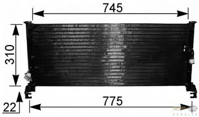 Конденсатор, кондиционер BEHR HELLA SERVICE купить