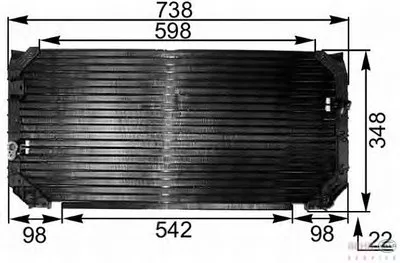 Конденсатор, кондиционер BEHR HELLA SERVICE купить