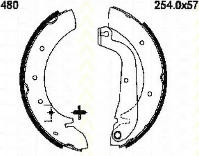 Комплект тормозных колодок TRISCAN купить