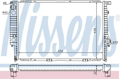 Радиатор, охлаждение двигателя NISSENS купить
