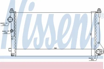 Радиатор, охлаждение двигателя NISSENS купить