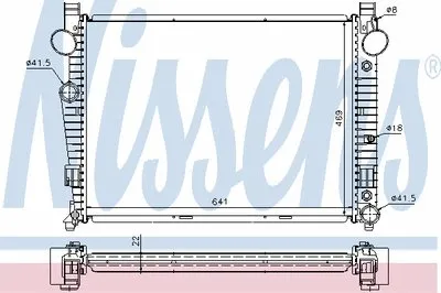 Радиатор, охлаждение двигателя NISSENS купить