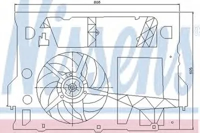 Вентилятор, охлаждение двигателя NISSENS купить