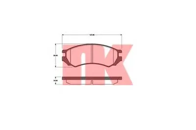 Комплект тормозных колодок, дисковый тормоз NK купить