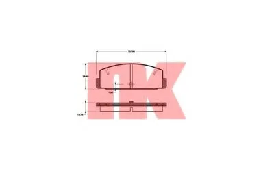 Комплект тормозных колодок, дисковый тормоз NK купить
