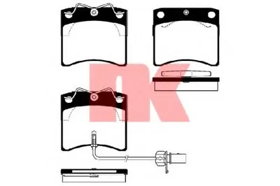 Комплект тормозных колодок, дисковый тормоз NK купить
