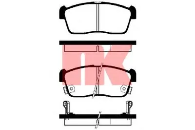 Комплект тормозных колодок, дисковый тормоз NK купить