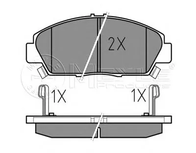 Комплект тормозных колодок, дисковый тормоз MEYLE купить