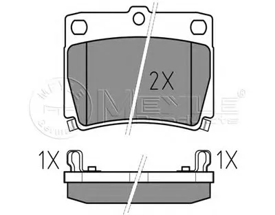 Комплект тормозных колодок, дисковый тормоз MEYLE купить