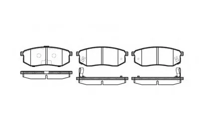 Комплект тормозных колодок, дисковый тормоз REMSA купить