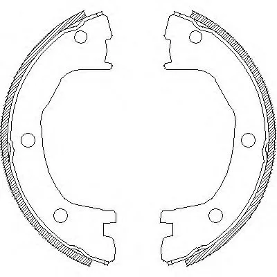 Комплект тормозных колодок, стояночная тормозная система