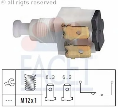 Выключатель фонаря сигнала торможения FACET купить