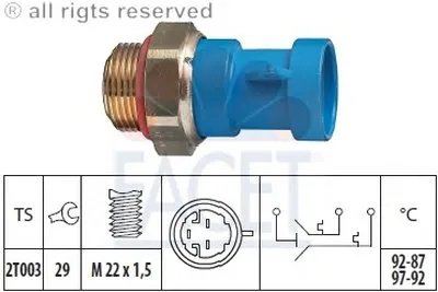 Термовыключатель, вентилятор радиатора FACET купить