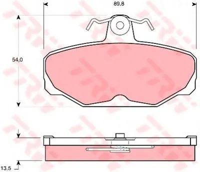 Комплект тормозных колодок, дисковый тормоз COTEC TRW купить