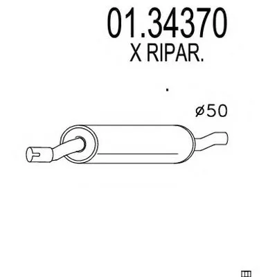 Предглушитель выхлопных газов MTS купить