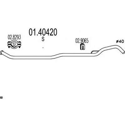 Труба выхлопного газа MTS купить