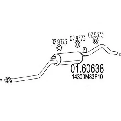 Глушитель выхлопных газов конечный MTS купить