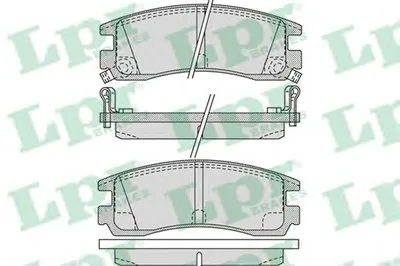 Комплект тормозных колодок, дисковый тормоз LPR купить