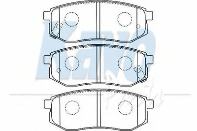 Комплект тормозных колодок, дисковый тормоз MK KASHIYAMA KAVO PARTS купить
