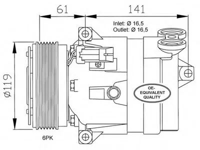 Компрессор, кондиционер NRF купить