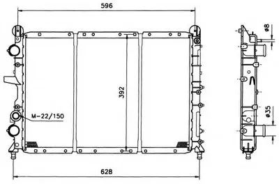 Радиатор, охлаждение двигателя NRF купить