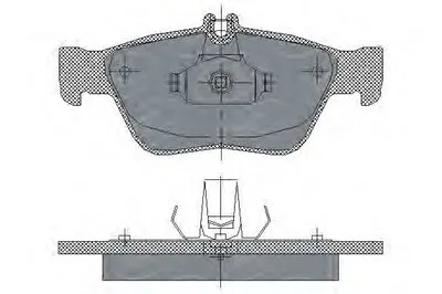 Комплект тормозных колодок, дисковый тормоз SCT Germany купить