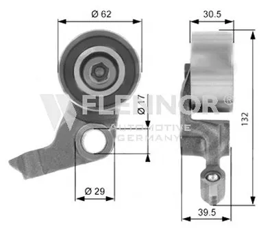 Натяжной ролик, ремень ГРМ FLENNOR купить