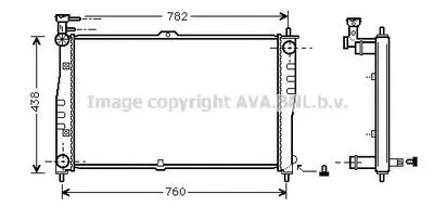 Радиатор, охлаждение двигателя AVA QUALITY COOLING купить