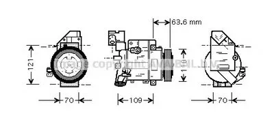 Компрессор, кондиционер AVA QUALITY COOLING купить