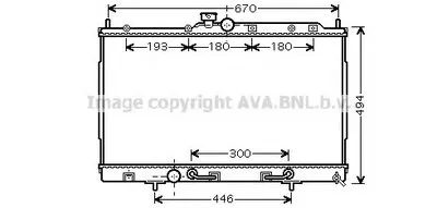 Радиатор, охлаждение двигателя AVA QUALITY COOLING купить