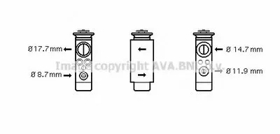 Расширительный клапан, кондиционер AVA QUALITY COOLING купить