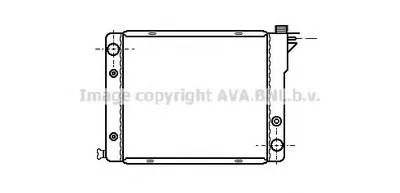 Радиатор, охлаждение двигателя AVA QUALITY COOLING купить