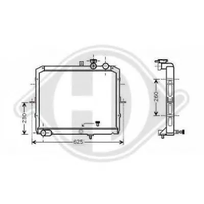 Радиатор, охлаждение двигателя DIEDERICHS купить
