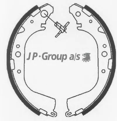 Комплект тормозных колодок QH JP GROUP купить