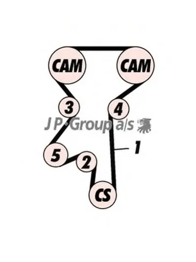 Комплект ремня ГРМ QH JP GROUP купить