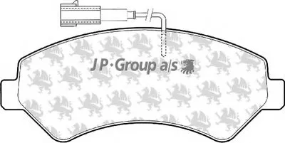 Комплект тормозных колодок, дисковый тормоз QH JP GROUP купить