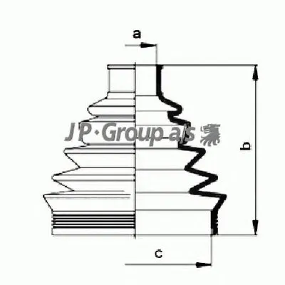 Комплект пылника, приводной вал QH JP GROUP купить